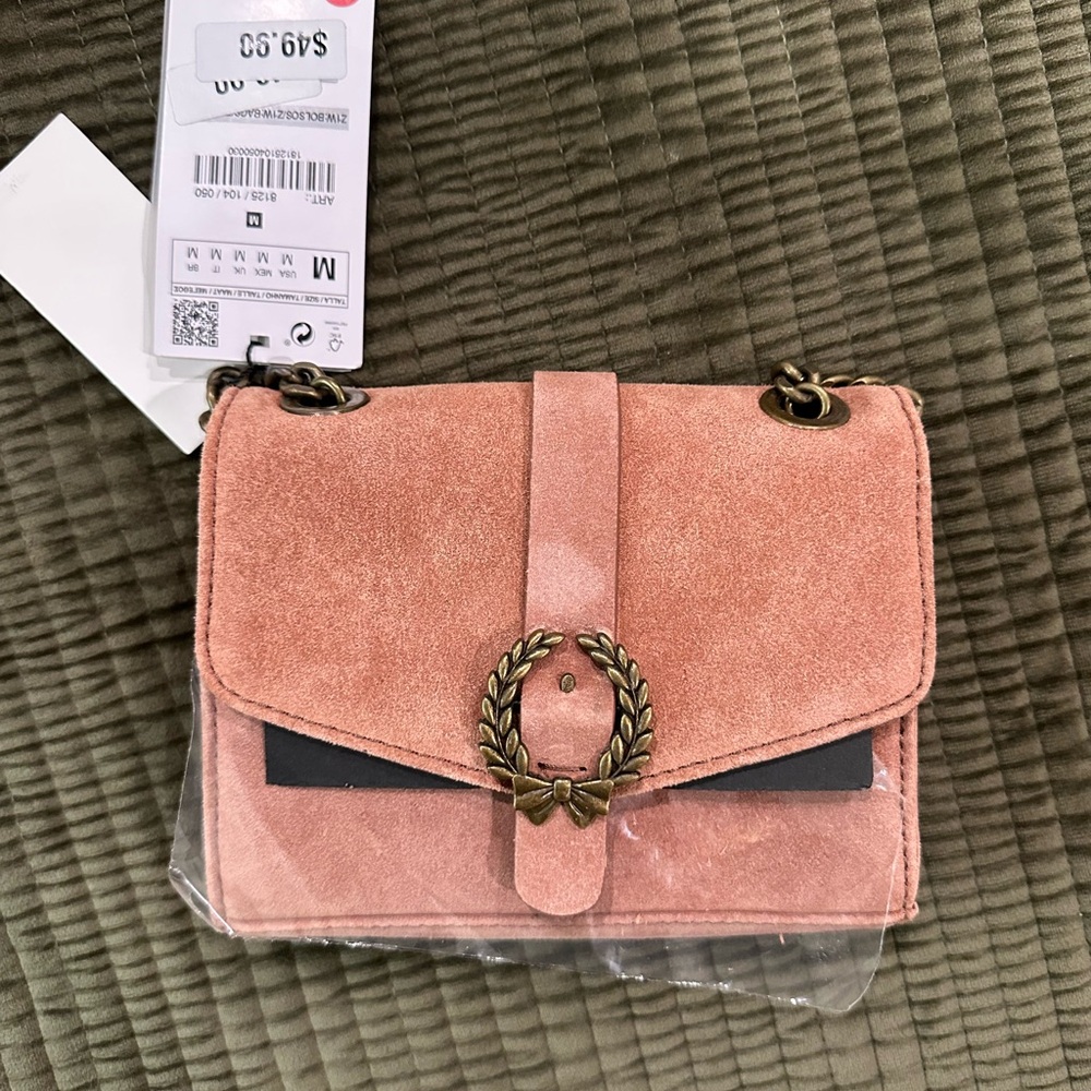 Elegant Pink Crossbody Bag